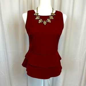 Burgundy Dress Top